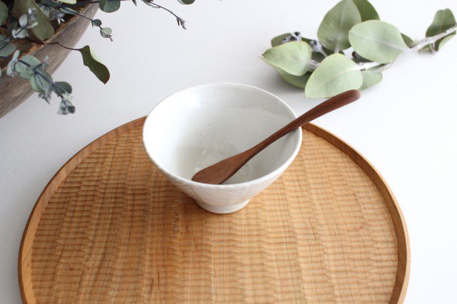 ORIME Rice Bowl Herringbone White | Hasami Ware