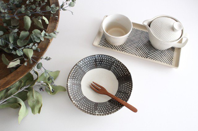 ORIME Round Plate Pique Brown 18cm/7.1in | Hasami Ware