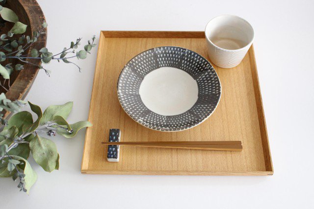ORIME Round Plate Pique Brown 18cm/7.1in | Hasami Ware