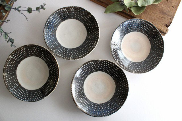 ORIME Round Plate Pique Brown 18cm/7.1in | Hasami Ware