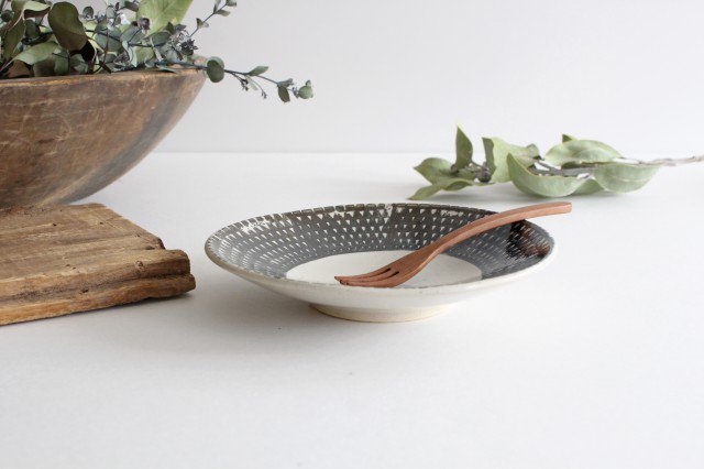 ORIME Round Plate Pique Brown 18cm/7.1in | Hasami Ware