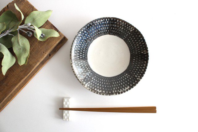 ORIME Round Plate Pique Brown 18cm/7.1in | Hasami Ware