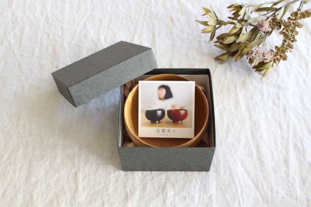 Shirasagi Woodworking Soup Bowl Natural Sakura M | Lacquerware-Detail5