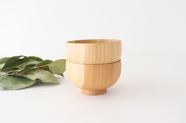 Shirasagi Woodworking Soup Bowl Natural Sakura M | Lacquerware-Detail6