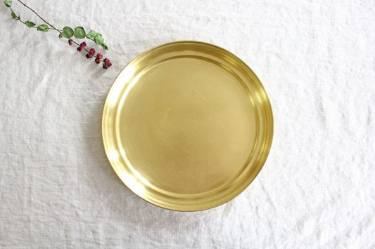 Azumaya Small Brass Tray Obon-TOP