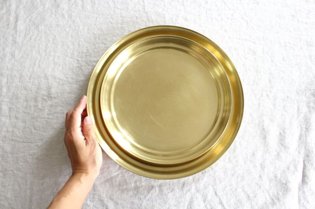 Azumaya Small Brass Tray Obon