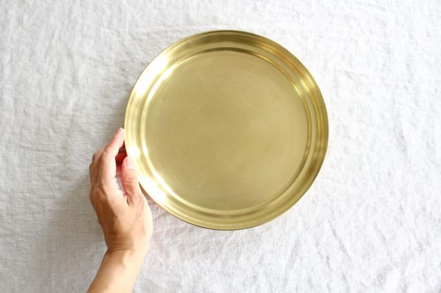 Azumaya Small Brass Tray Obon