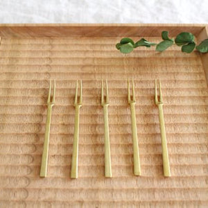 Princess fork set of 5 brass arbor-TOP