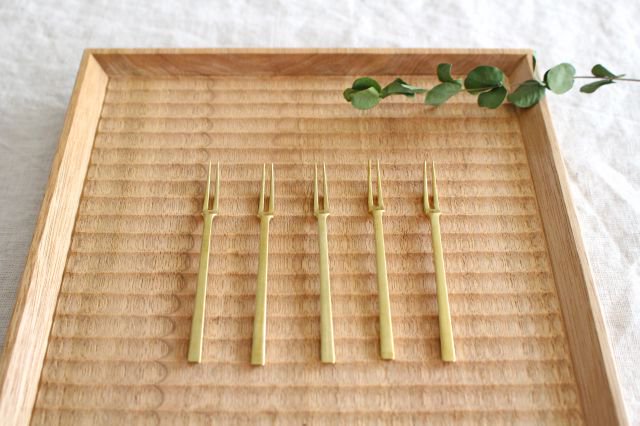Princess fork set of 5 brass arbor-TOP