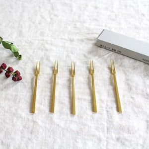 Princess fork set of 5 brass arbor-Detail12