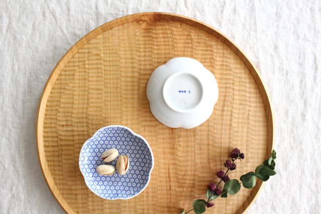 Azumaya Sauce Plate Plum Inban-Detail4