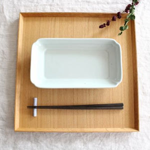 Azumaya Rectangle Plate White | Sushi Plate-TOP