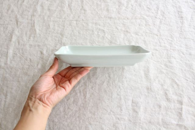 Azumaya Rectangle Plate White | Sushi Plate-Detail3