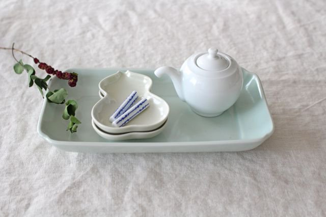 Azumaya Rectangle Plate White | Sushi Plate-Detail10