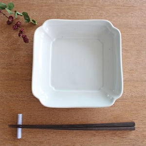Azumaya Square Plate White 15.8㎝/6.2in | Sushi Plate-TOP