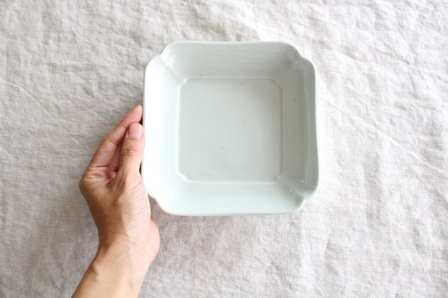 Azumaya Square Plate White 15.8㎝/6.2in | Sushi Plate-Detail5