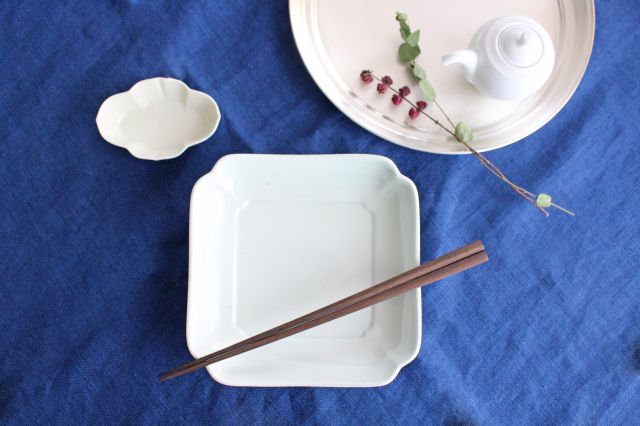 Azumaya Square Plate White 15.8㎝/6.2in | Sushi Plate-Detail7