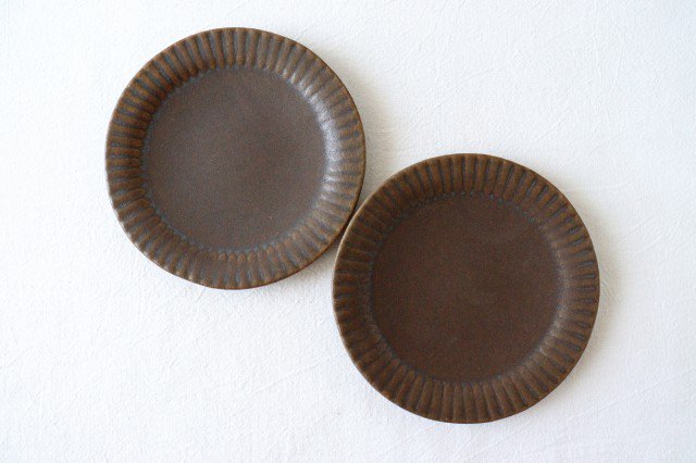 Furutani Seitosho Ruffle Plate Brown S-Detail11