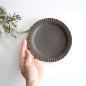 Furutani Seitosho Ruffle Plate Brown S-Detail3