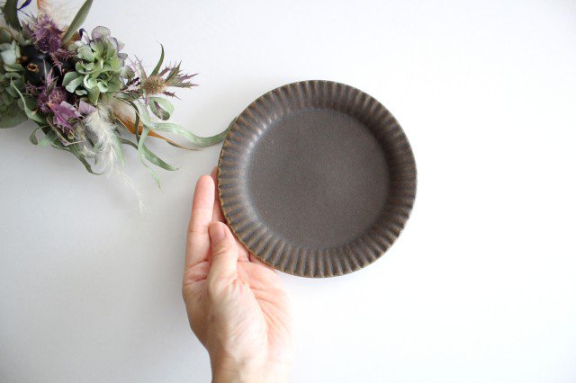 Furutani Seitosho Ruffle Plate Brown S-Detail3
