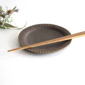 Furutani Seitosho Ruffle Plate Brown S-Detail4