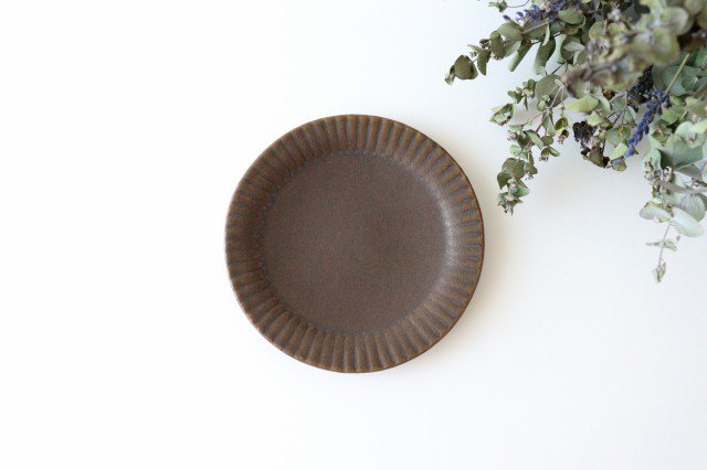 Furutani Seitosho Ruffle Plate Brown S-Detail7