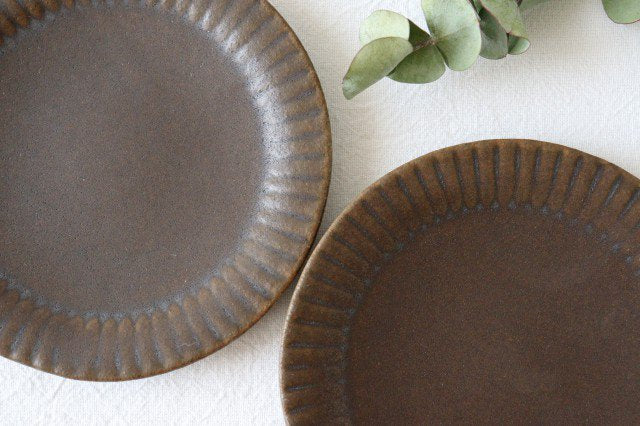 Furutani Seitosho Ruffle Plate Brown S-Detail8