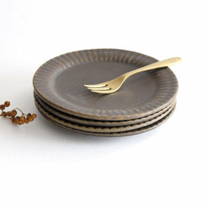 Furutani Seitosho Ruffle Plate Brown S-Detail10