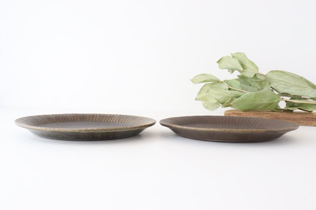 Furutani Seitosho Ruffle Plate Brown M-Detail2