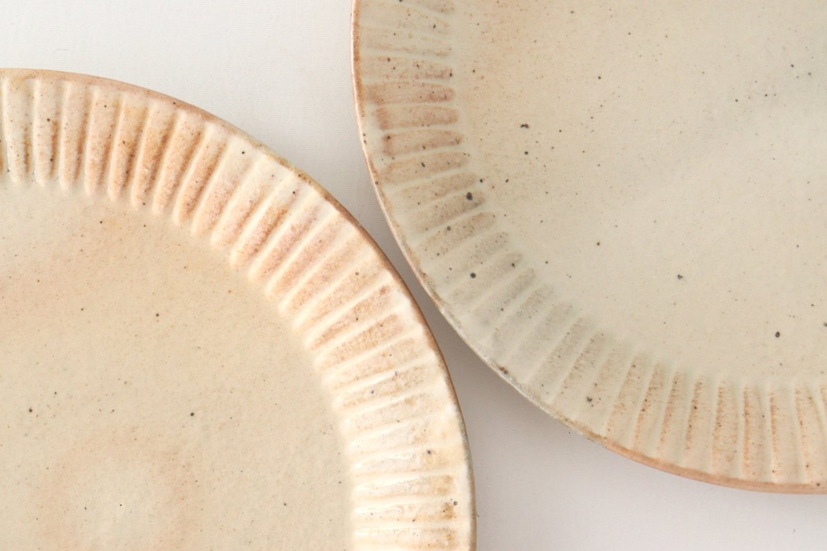 Furutani Seitosho Ruffle Plate White M-Detail8