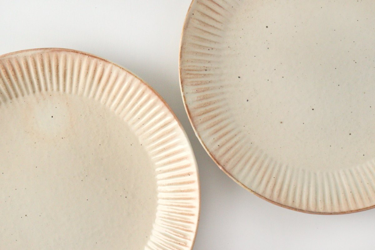 Furutani Seitosho Ruffle Plate White L-Detail3