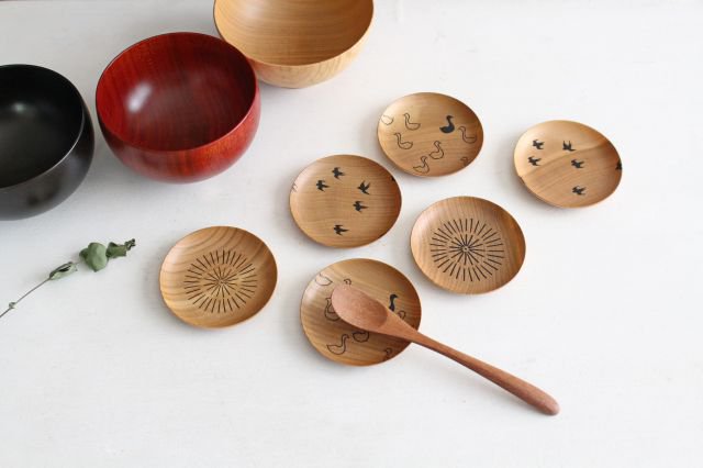 Shirasagi Woodworking Children's Soup Bowl Red Sakura | Lacquerware-Detail14