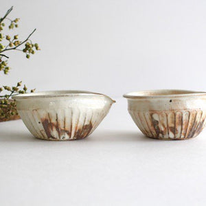 Furutani Seitosho Katakuchi Small Bowl Shinogi White-Detail3