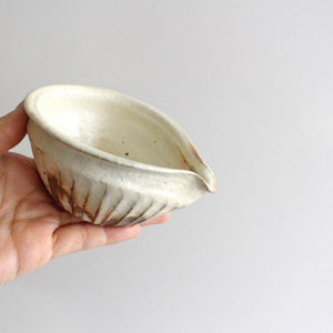 Furutani Seitosho Katakuchi Small Bowl Shinogi White-Detail5