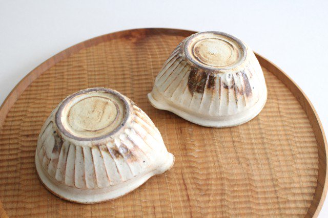 Furutani Seitosho Katakuchi Small Bowl Shinogi White
