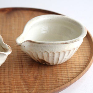Furutani Seitosho Katakuchi Small Bowl Shinogi White-Detail8