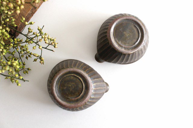 Furutani Seitosho Katakuchi Small Bowl Shinogi Brown