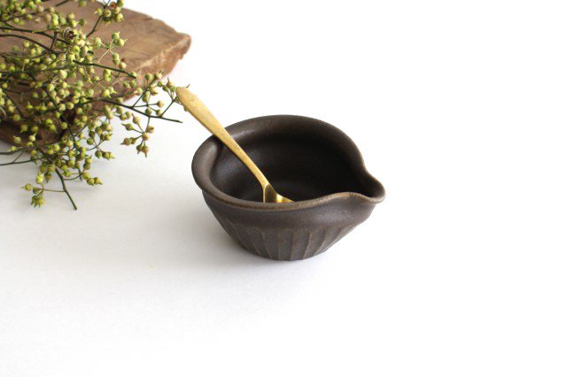 Furutani Seitosho Katakuchi Small Bowl Shinogi Brown
