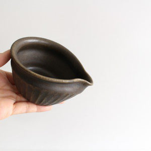 Furutani Seitosho Katakuchi Small Bowl Shinogi Brown-Detail9