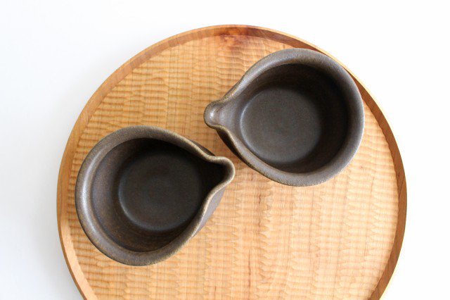 Furutani Seitosho Katakuchi Small Bowl Shinogi Brown-Detail10