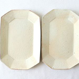 Furutani Seitosho Octagonal Rectangle Plate Small White | Sushi Plate-Detail11