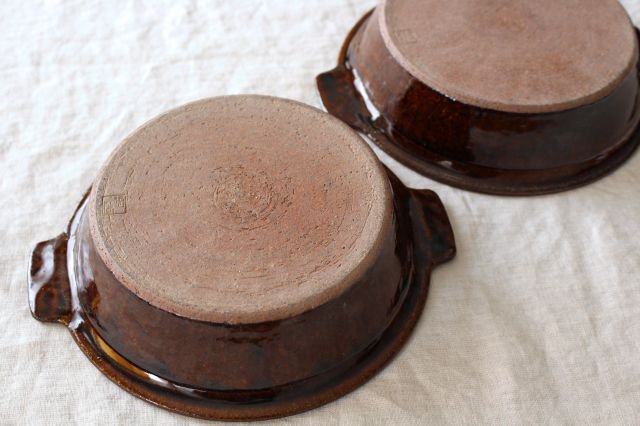 Furutani Seitosho Heat-resistant Plate Brown 21cm/8.3in