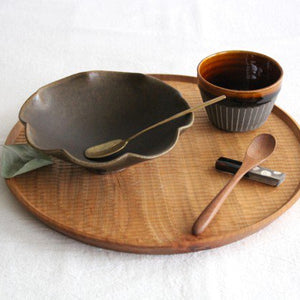 Furutani Seitosho Flower-shaped Small Bowl Brown | Kobachi-Detail11