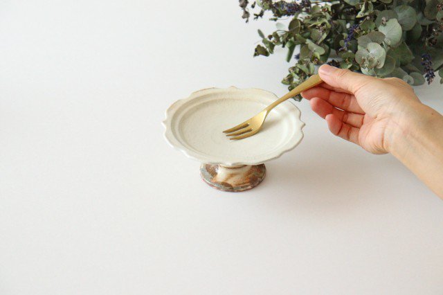 Furutani Seitosho Compote Footed Plate White S-Detail5