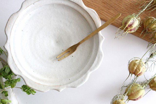 Furutani Seitosho Compote Footed Plate White S