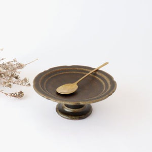 Furutani Seitosho Compote Footed Plate Rust S-TOP
