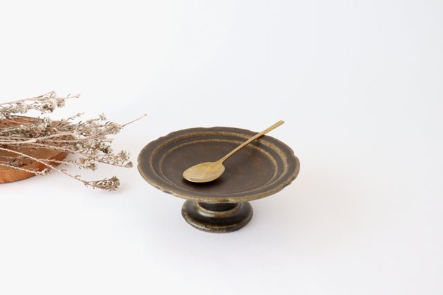 Furutani Seitosho Compote Footed Plate Rust S