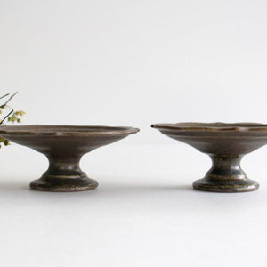 Furutani Seitosho Compote Footed Plate Rust S-Detail2