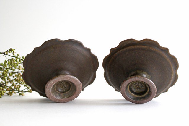 Furutani Seitosho Compote Footed Plate Rust S-Detail5