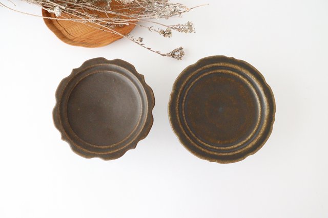 Furutani Seitosho Compote Footed Plate Rust S
